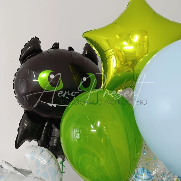 Набор шаров с драконами "Огонь и Лед"